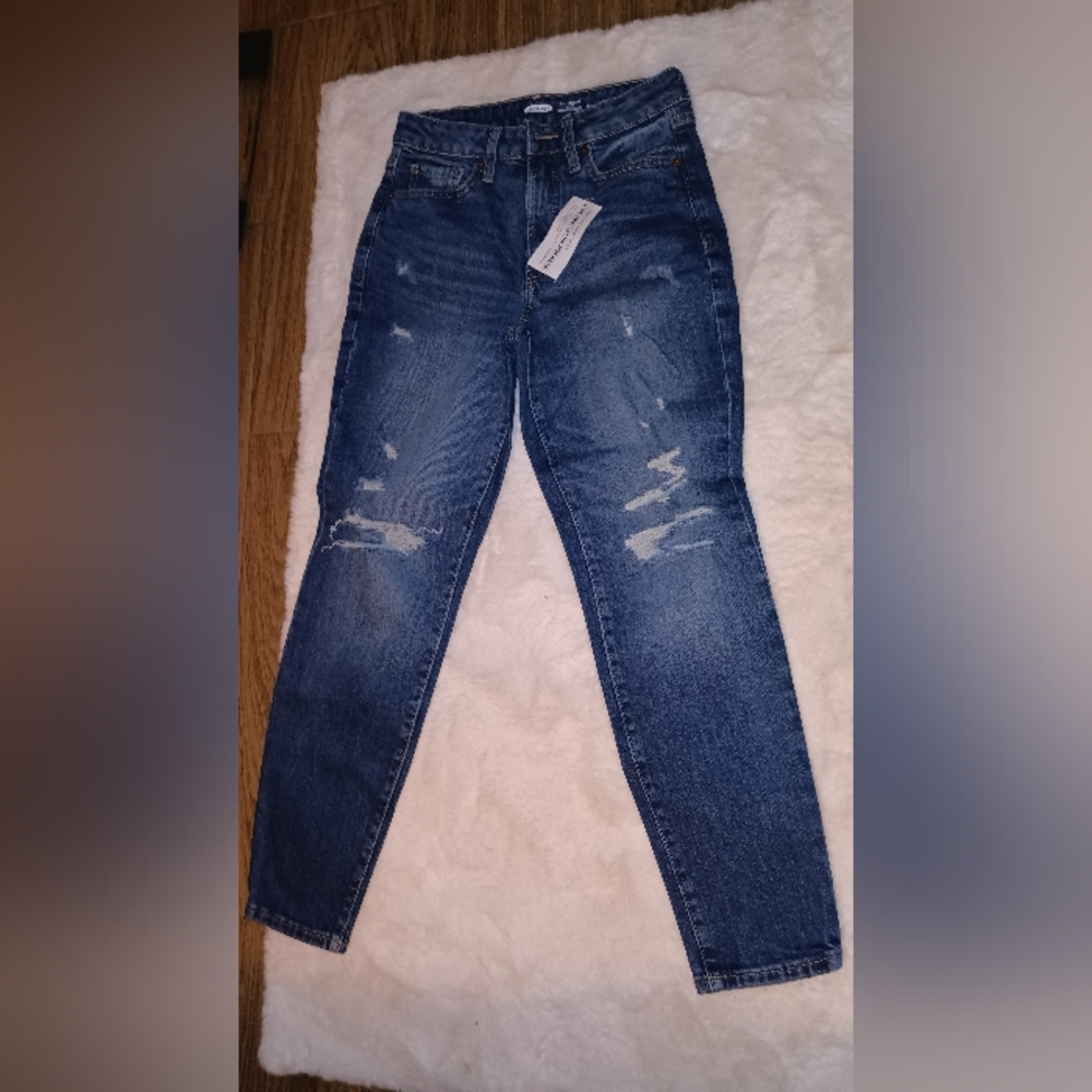 Old Navy Sz 2 O.G. Straight Slim Pocket Style Highrise New W Tags Perf Cond Sz2